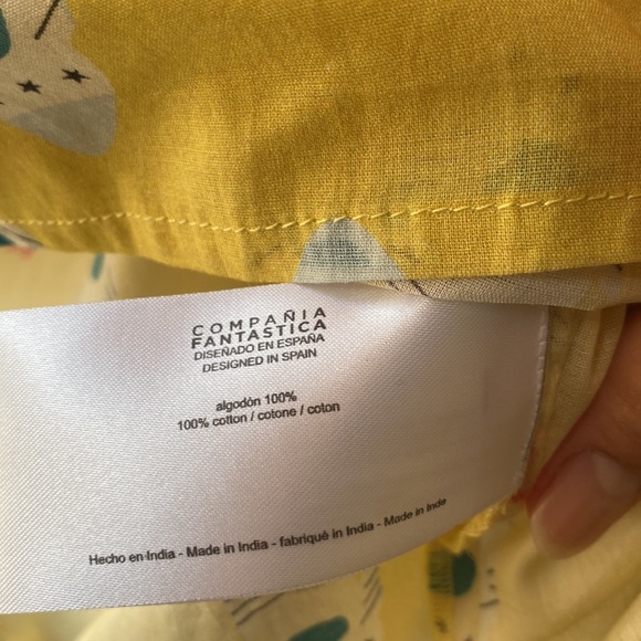 Compañía Fantástica Yellow Rocket Print Dress Cover Up - Picture 5 of 6